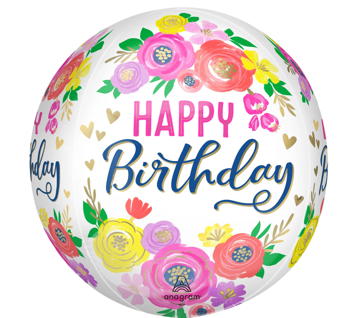 Happy Birthday - Floral - orbz®