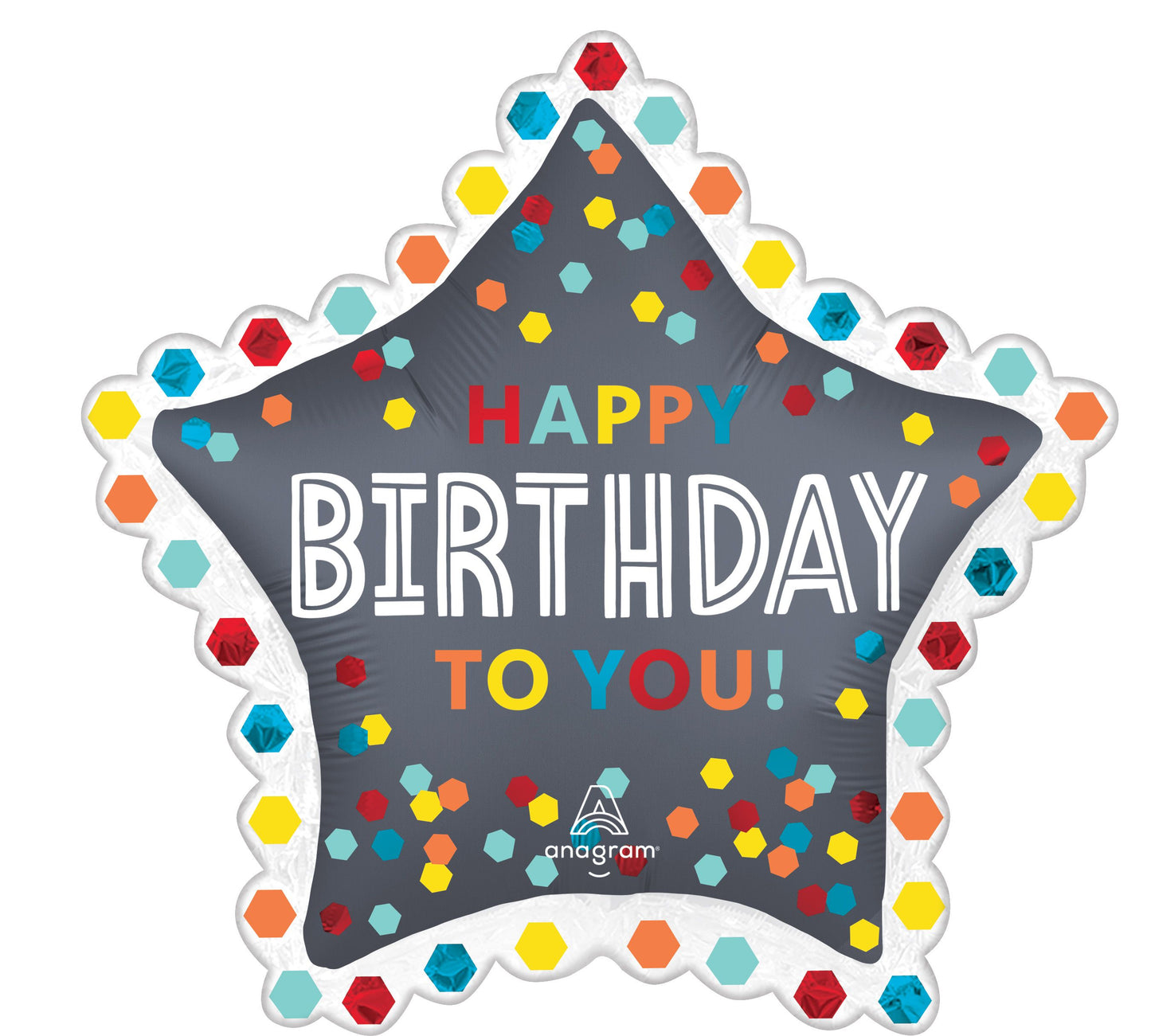 Happy Birthday - Star Confetti - supershape®